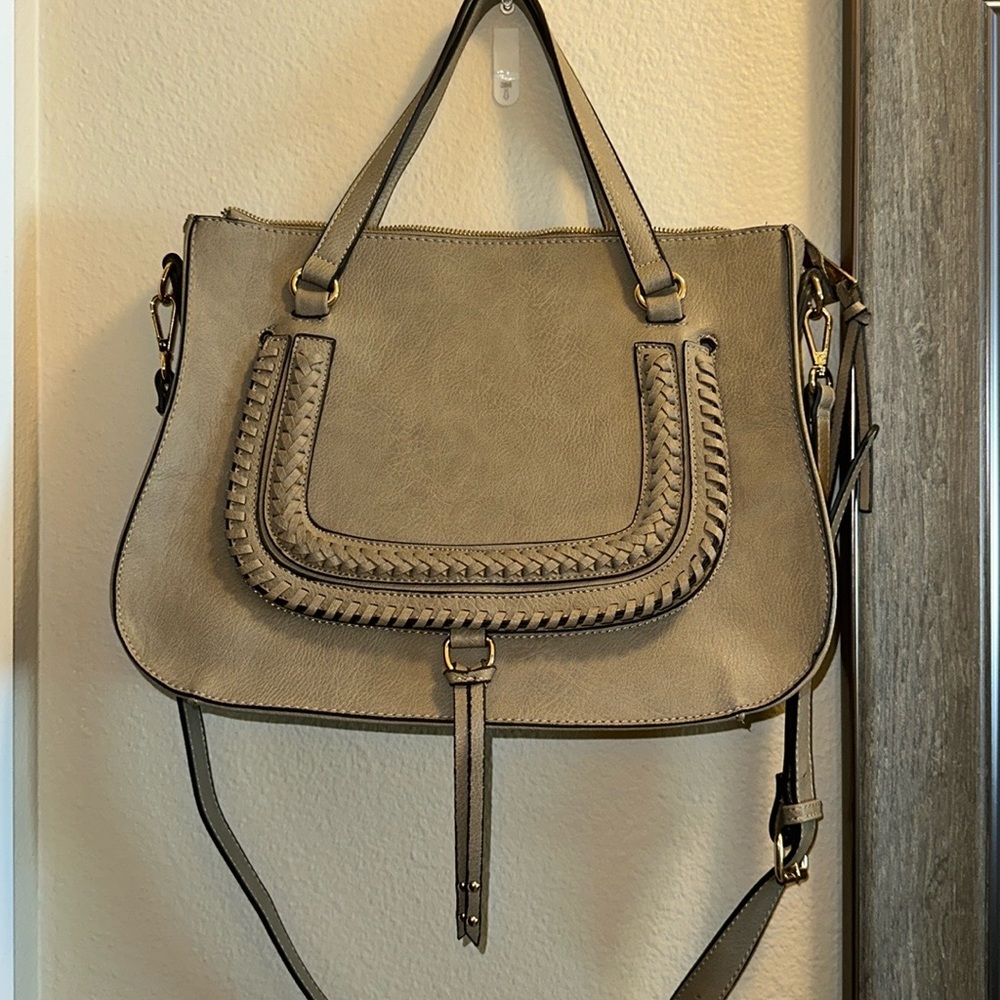Sole Society Destin Satchel EUC Light Taupe